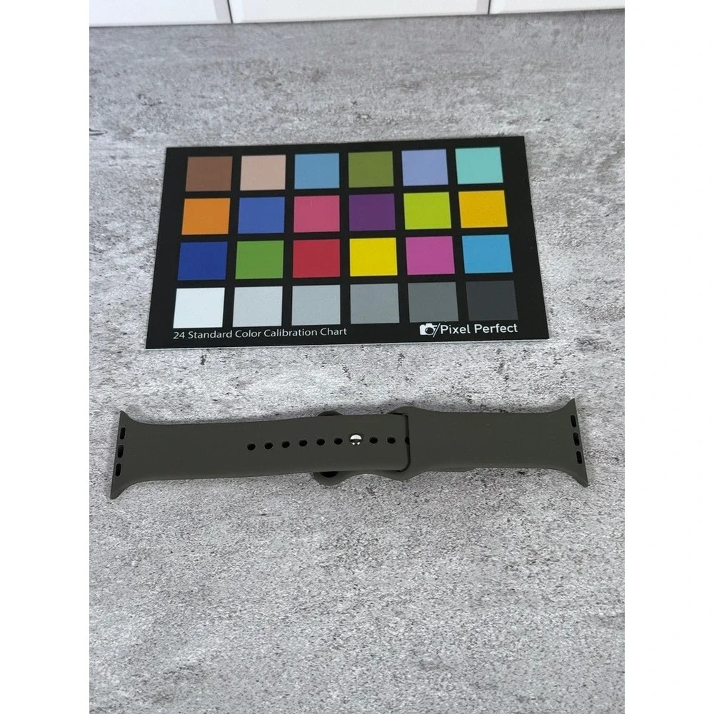 Apple Watch Sport Band 42mm 44mm 45mm Silicone Strap Charcoal Grey